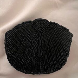 VINTAGE BEADED CHANGE PURSE- ZIPPERED